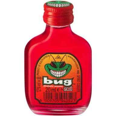 Bug Red Alcoholic Shooter Bottle 20ml