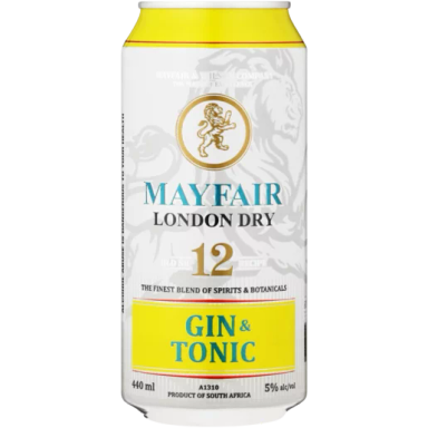 MAYFAIR Dry Gin And Tonic Can 440ml