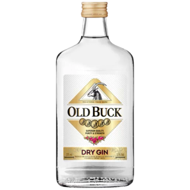 Old Buck Dry Gin Bottle 375ml