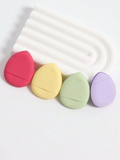 3pcs Mini Makeup Puff Set - Multicolor