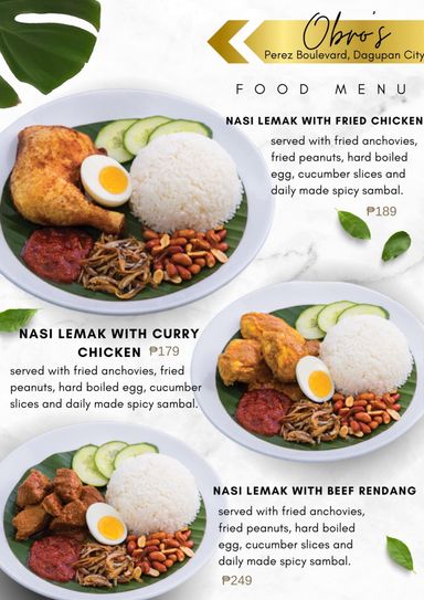 Nasi Lemak w/ Curry Chicken