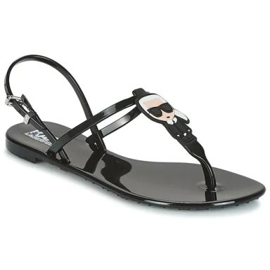 KARL LAGERFEL JELLY SANDALS BLACK KL80002 NR37