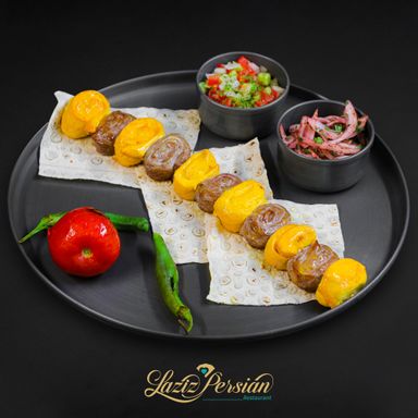 mixed lamb fillet and chicken breast (bakhtiari kabab)