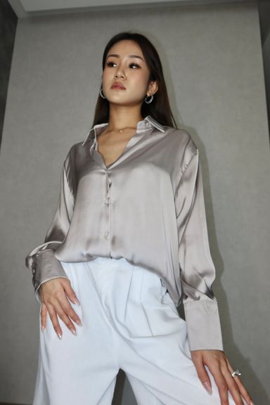 SATIN SILKY BLOUSE