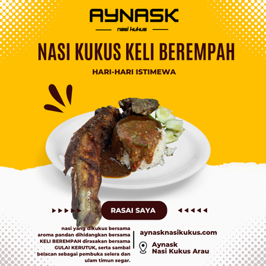 Nasi Kukus Keli Goreng Berempah