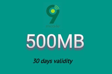 500MB 9mobile DATA PLAN