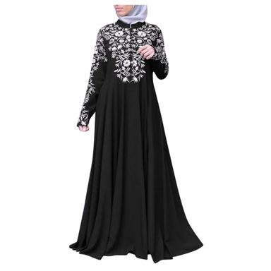 Robe élégante noir pour les filles de Dubaï 