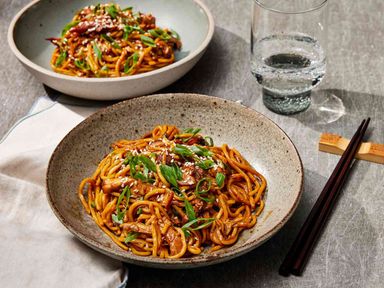 Honey Garlic Chicken Noodles
