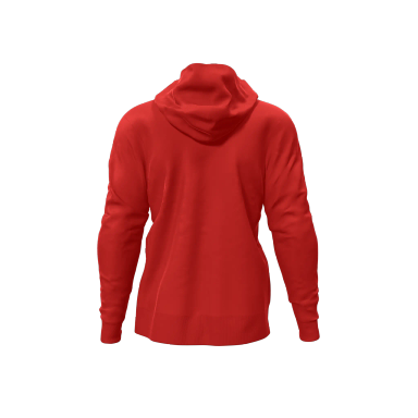 Red Polycotton Hoodie