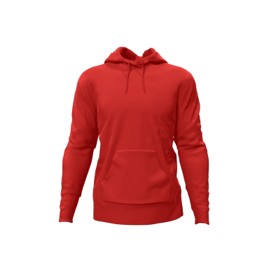 Red Polycotton Hoodie