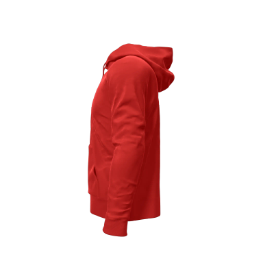 Red Polycotton Hoodie