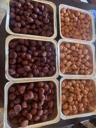 Tray of Rice or Beans Akara