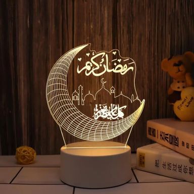 Lueur de l'Aïd Mubarak Lampe à led 