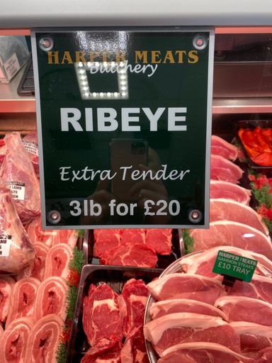 RIBEYE Extra Tender 3lb For £20