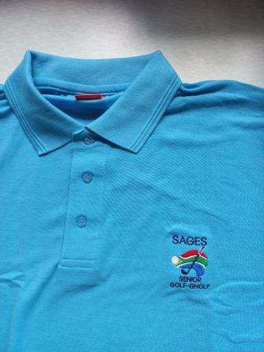 Mens Sky Blue Golf Shirt