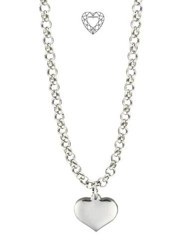 BELCHER NECKLACE WITH 17MM HEART PENDANT 