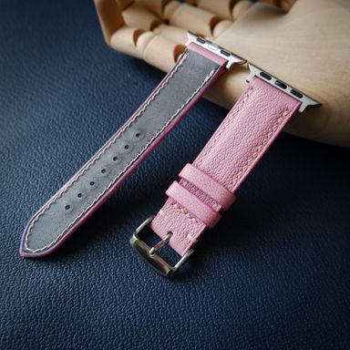 Apple Watch Strap in pink goatskin