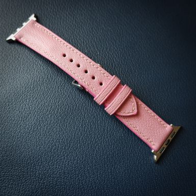 Apple Watch Strap in pink goatskin