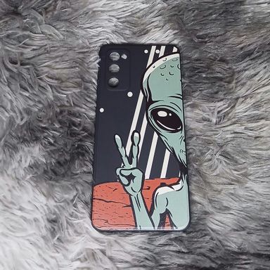 Cartoon Alien Print Silicone Case