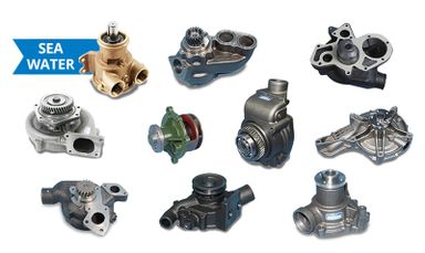 Water pumps and components