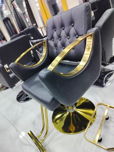 Salon stylish chair gold 