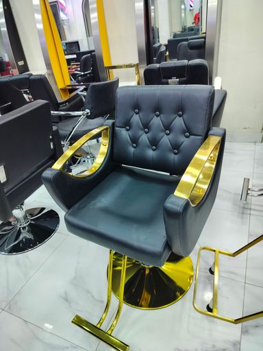 Salon stylish chair gold 