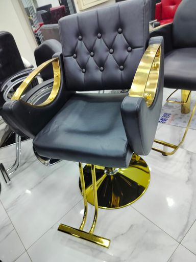 Salon stylish chair gold 