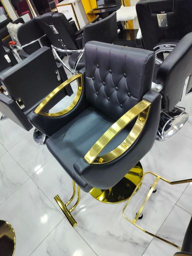 Salon stylish chair gold 