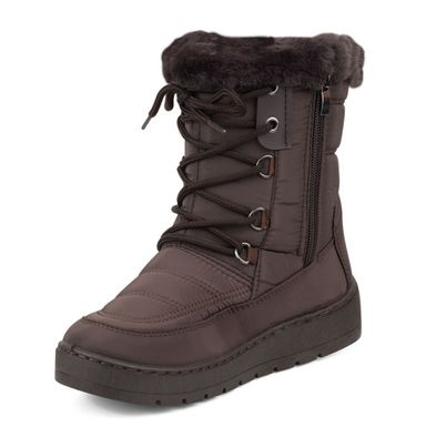 Ankle Fur-lined Snow Boots GREY