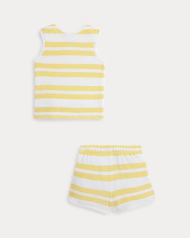 Striped Terry Tank & Short Set