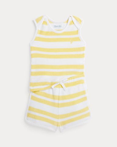 Striped Terry Tank & Short Set