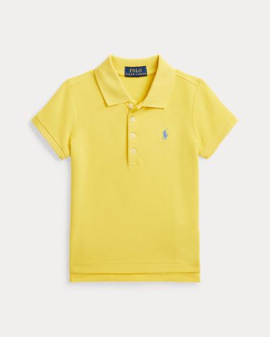 Stretch Cotton Mesh Polo Shirt