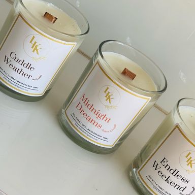 WOODEN WICK SOY WAX CANDLE