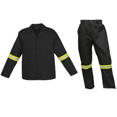 Barron Budget Poly Cotton Conti Suit with Reflective