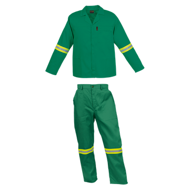 Barron Budget Poly Cotton Conti Suit with Reflective