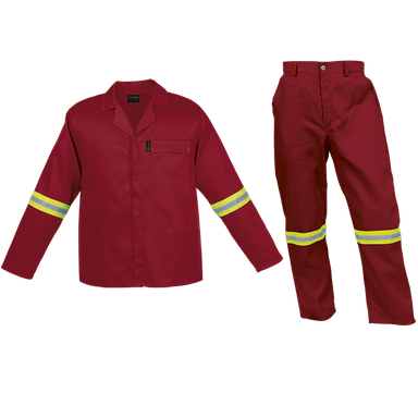 Barron Budget Poly Cotton Conti Suit with Reflective