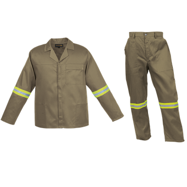 Barron Budget Poly Cotton Conti Suit with Reflective