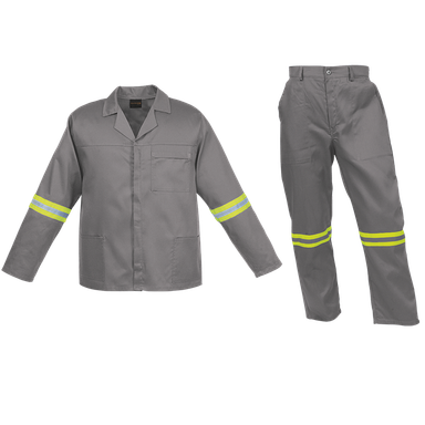 Barron Budget Poly Cotton Conti Suit with Reflective