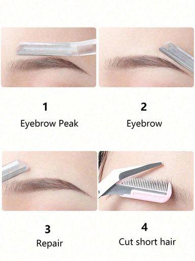 1pc Eyebrow Trimmer With Safety Guard