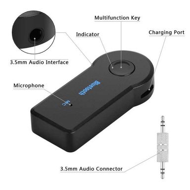 Handy BlueTooth Handsfree Wireless Audio Music Receiver Car Blue Tooth