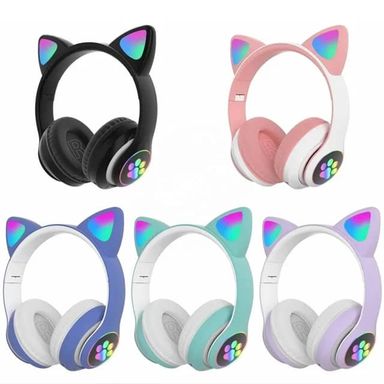 Gaming Headset Wireless BT TWS Stereo Music Earphone Cute Cat Ear STN-28 Gaming Earbuds MZ-023 VIM-23M VIV-23M P47M Headphones