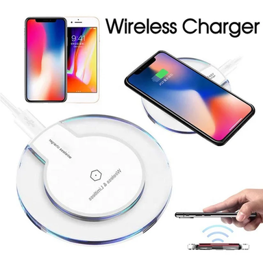 Hot Sale 5W Portable Wireless Phone Charger K9 Crystal Wireless Charge