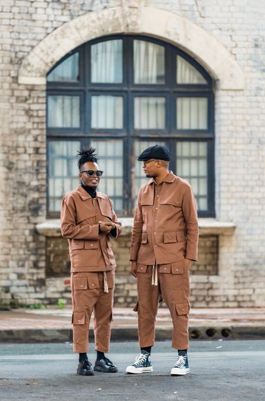 Brown Utility Two Piece Set