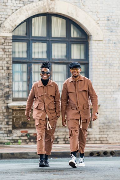 Brown Utility Two Piece Set