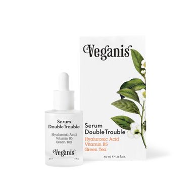 Serum Double Trouble, Ácido Hialurónico, Vitamina B5 y Té verde