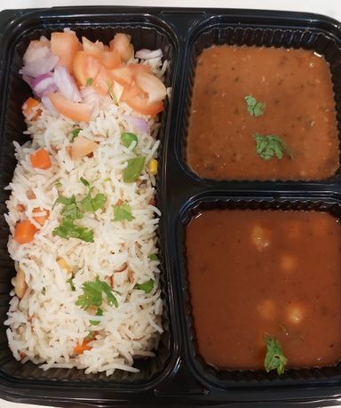 VEG MEAL - DAAL FRY, RICE, 1 VEG AND SALAD- MONDAY AND THURSDAY