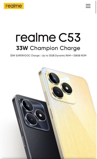 Realme C53 4G 8GB Ram 256GB