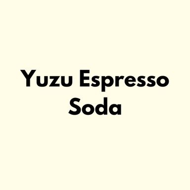 Iced Yuzu Espresso Soda