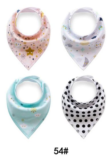 Baby Bibs set of 4pcs 100% Organic Cotton 