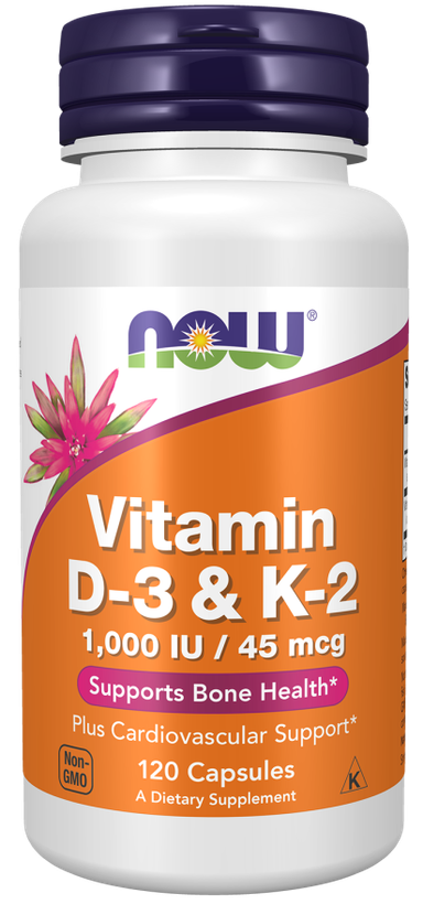 Vitamin D-3 & K-2 1000 IU / 45 mcg 